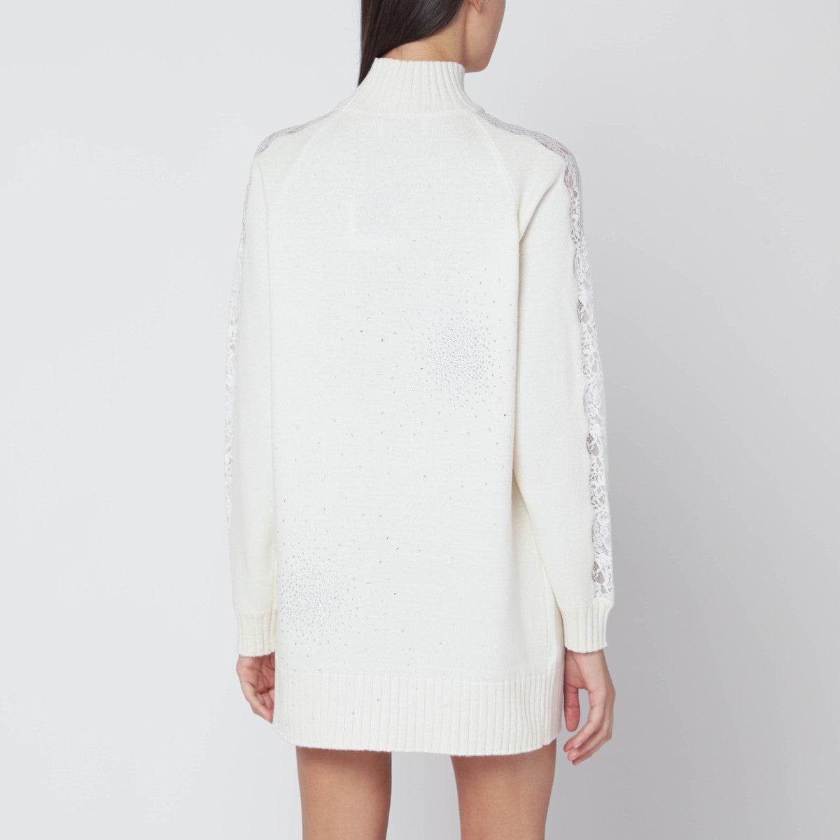 Giuseppe di Morabito White turtleneck dress in wool