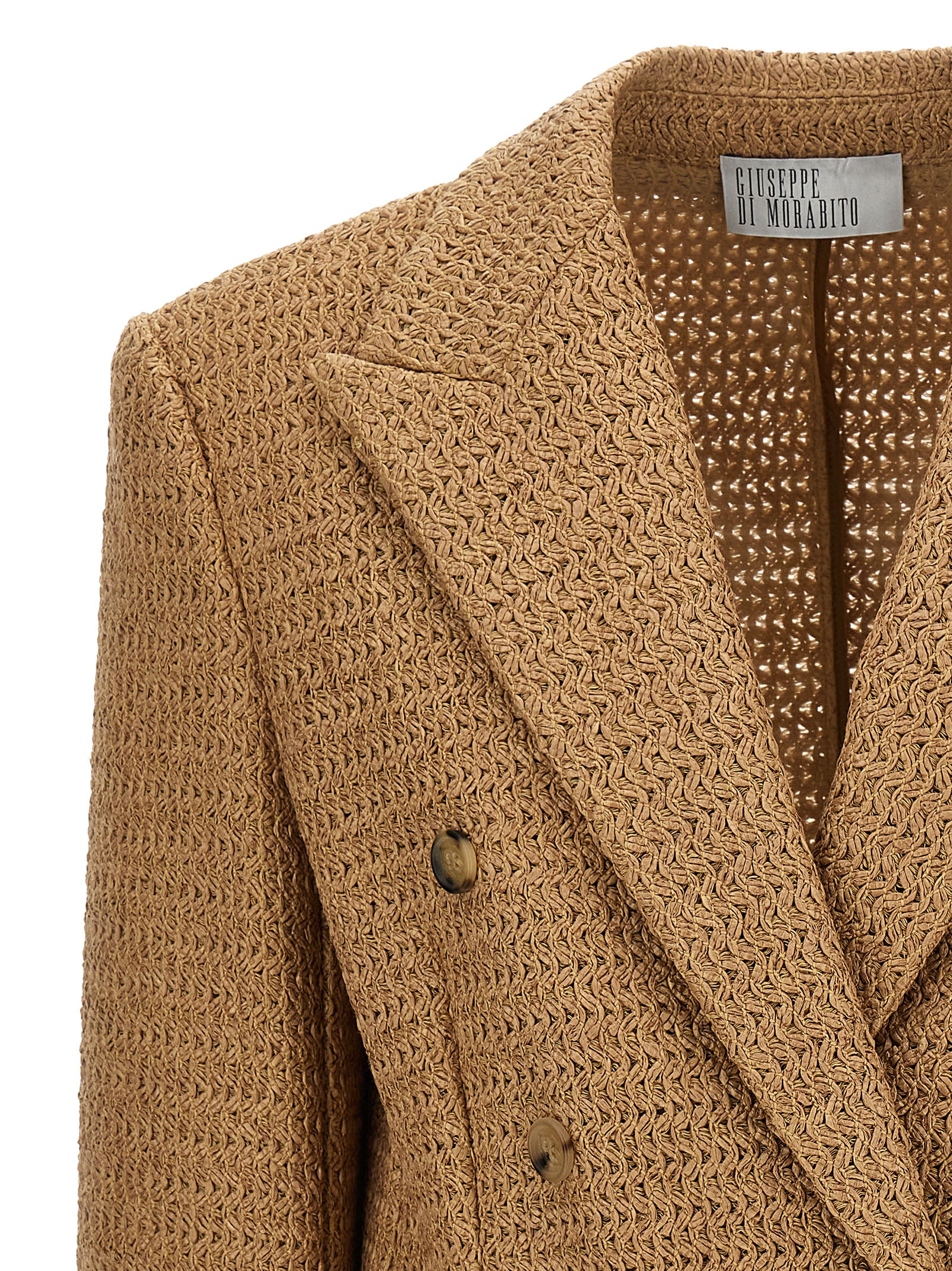 Giuseppe Di Morabito Braided Raffia Blazer