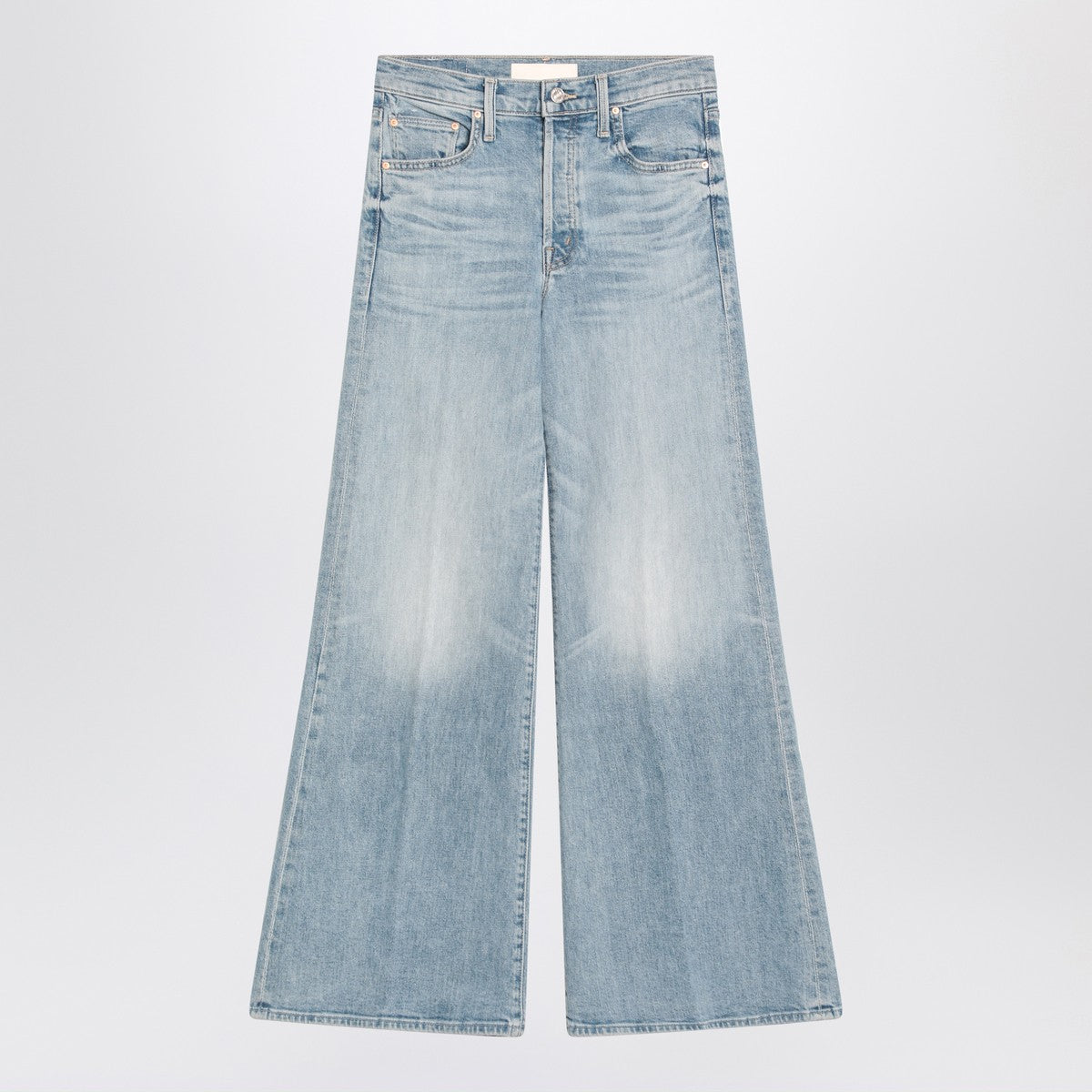 Mother The Tomcat Roller Skimp jeans in washed light blue