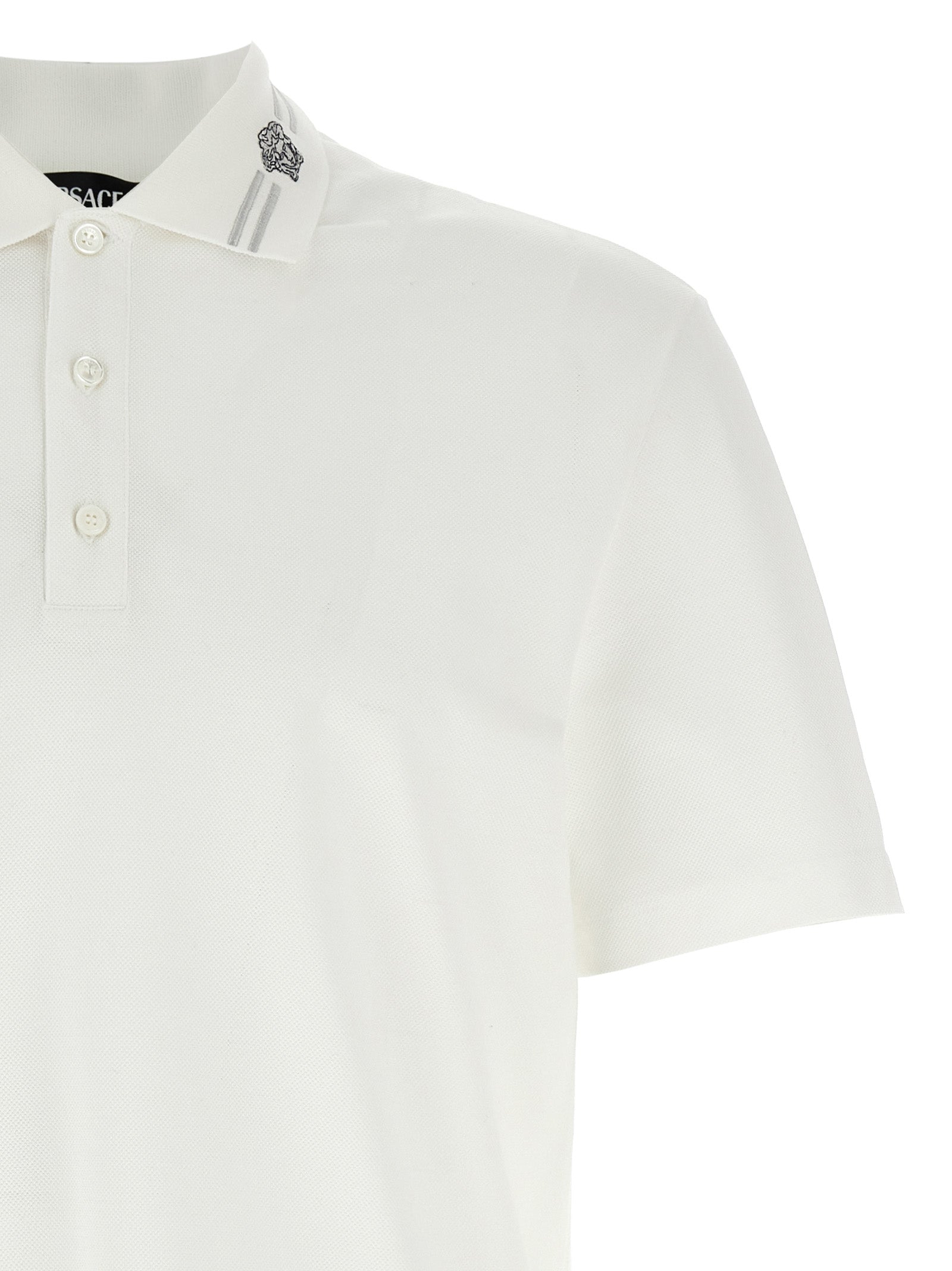 Versace Medusa Embroidery Polo Shirt