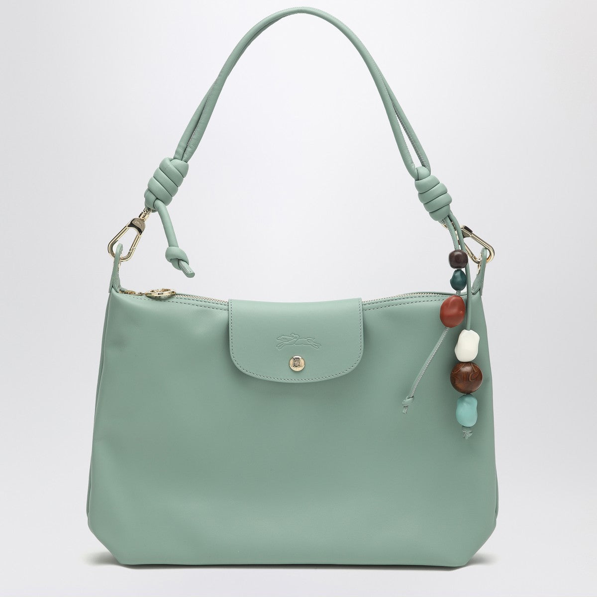 Longchamp Celadon coloured Le Pliage Xtra hobo bag
