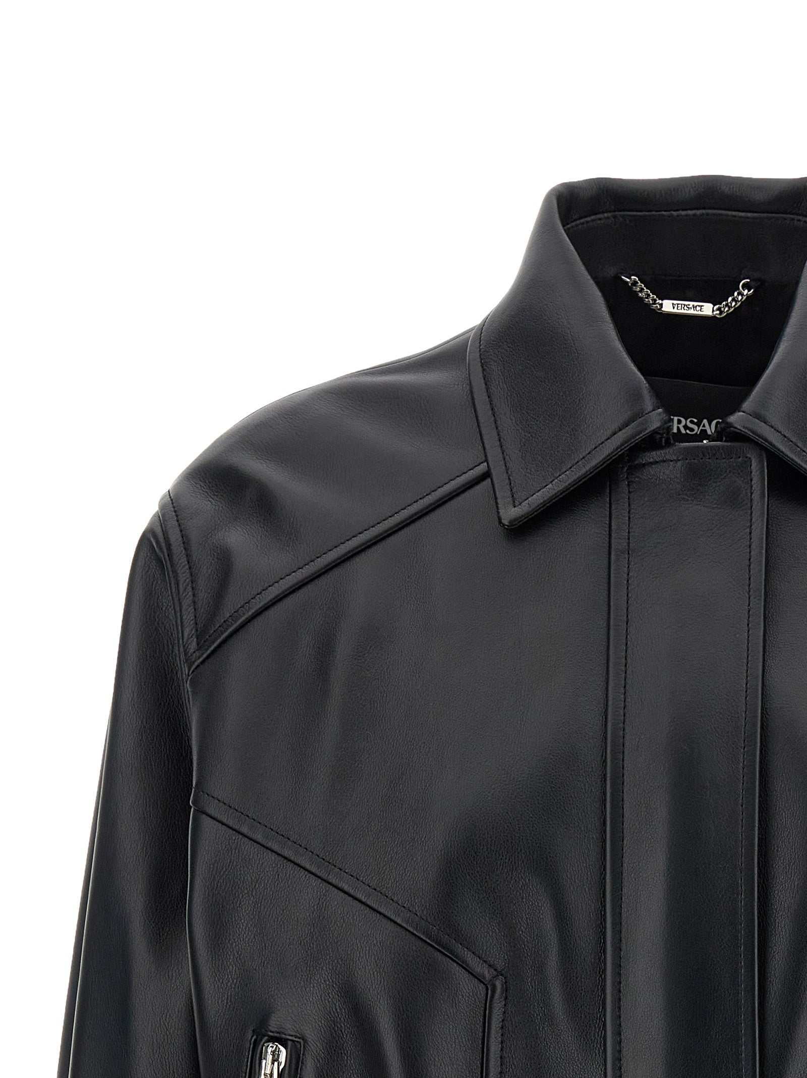 Versace Leather Blouson