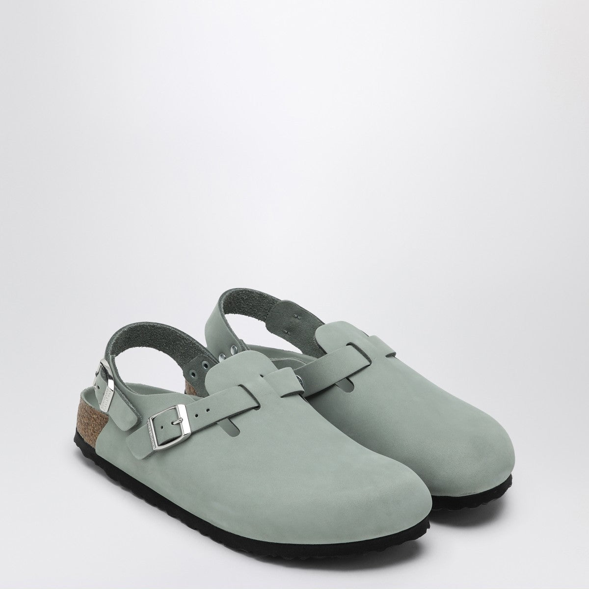 Birkenstock Sage coloured suede Tokyo slipper