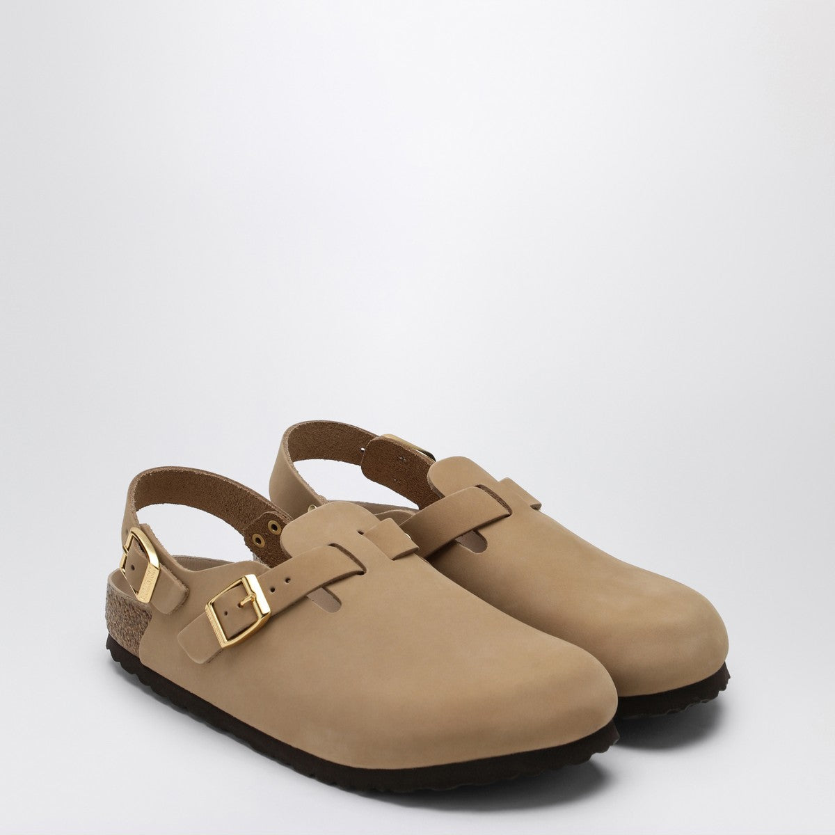 Birkenstock Sand coloured suede Tokyo slipper