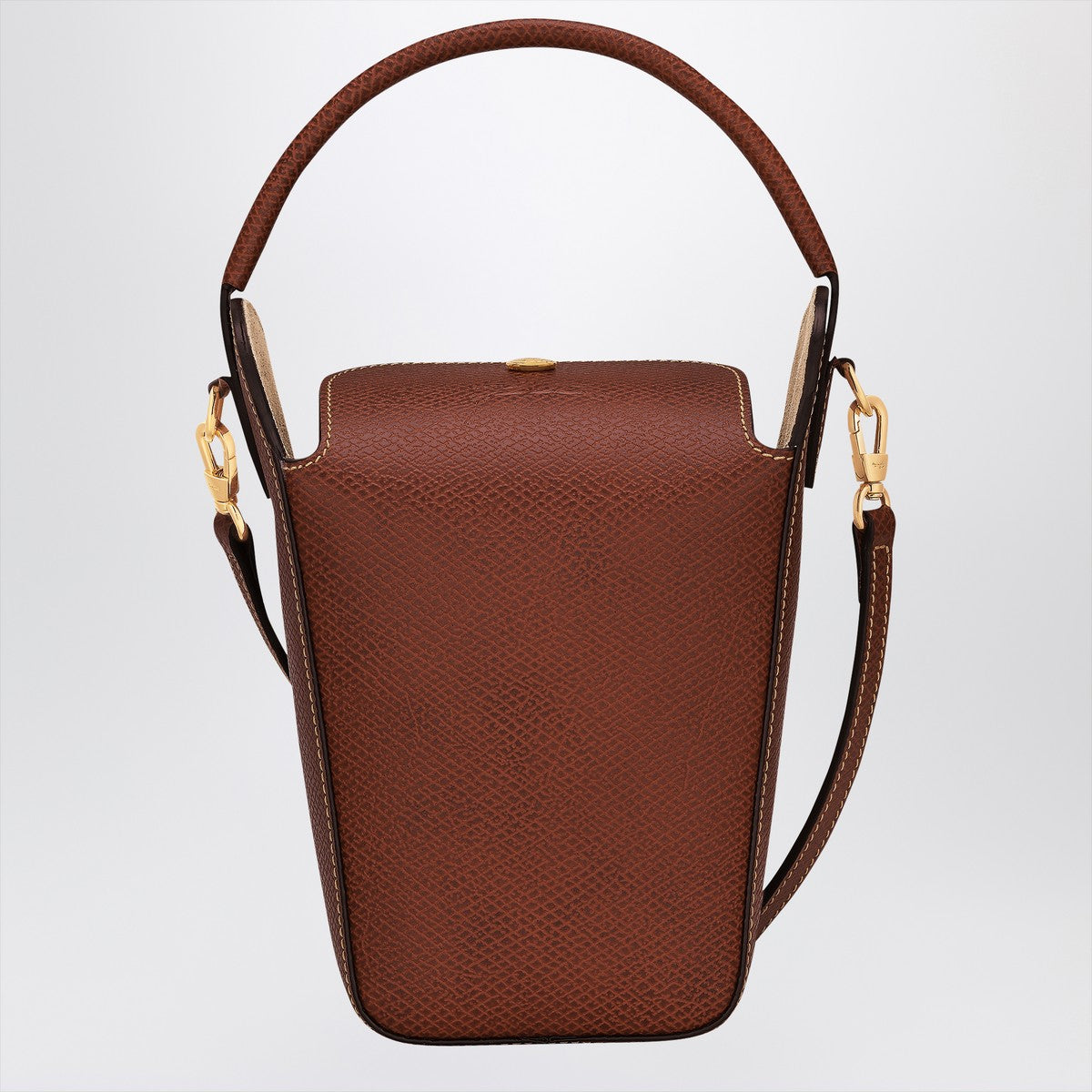 Longchamp Brown Épure Pop-corn Bag