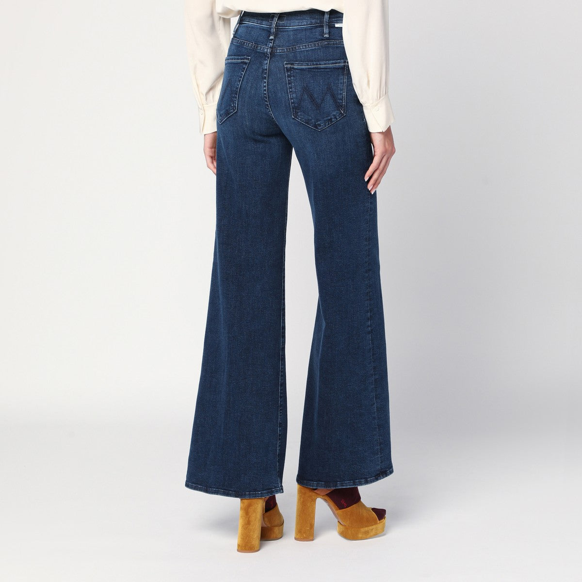 Mother The Hustler Roller Sneak palazzo jeans