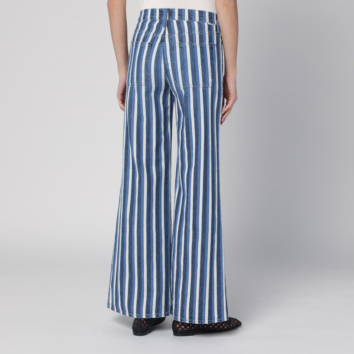 Mother Jeans The Patch Pocket Twister Sneak striped