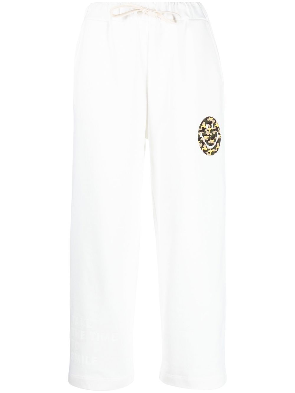 Joshua Sanders Smiley logo cotton sweatpants
