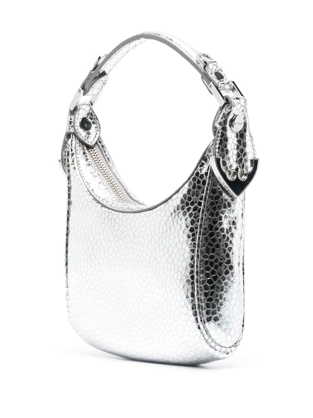 By Far Pre Cosmo metallic top-handle bag