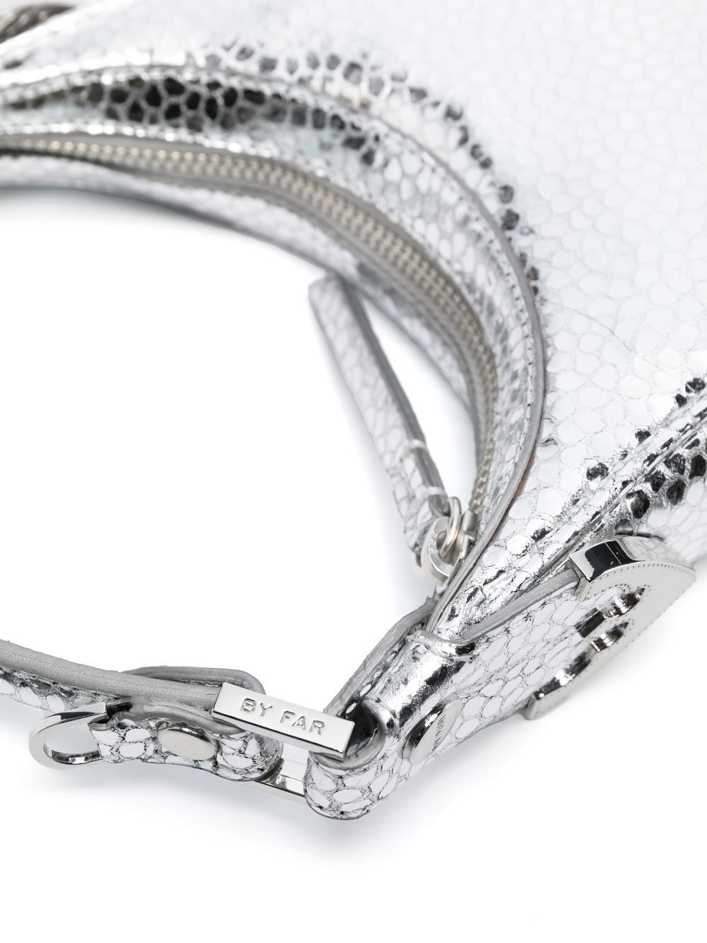 By Far Pre Cosmo metallic top-handle bag