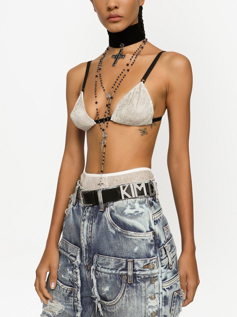 Dolce & Gabbana  logo-lettering Leather Belt