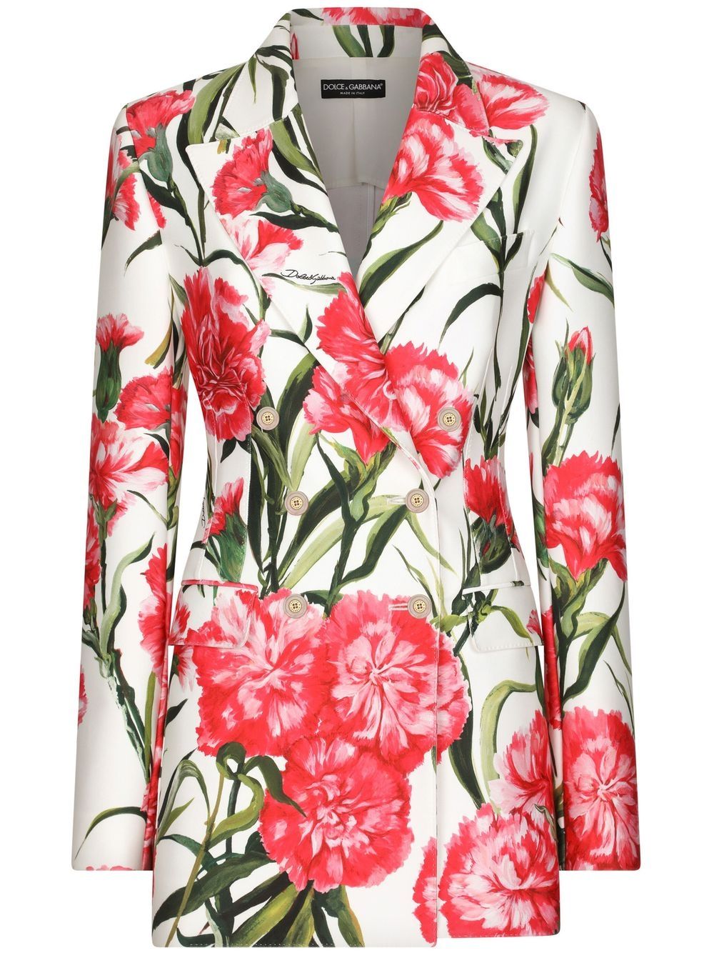 Dolce & Gabbana floral print double-breasted blazer