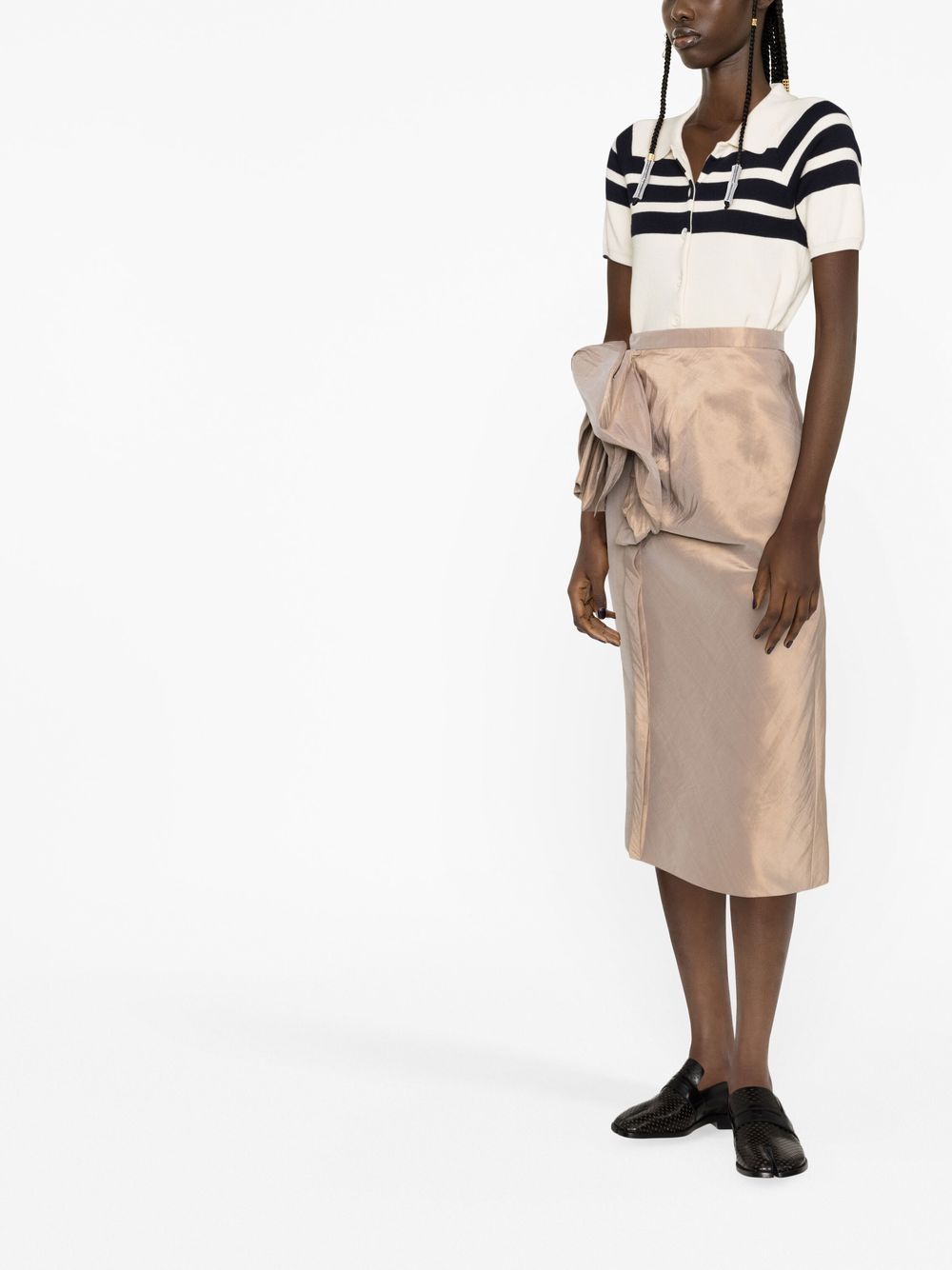 Maison Margiela Midi skirt with ruffles