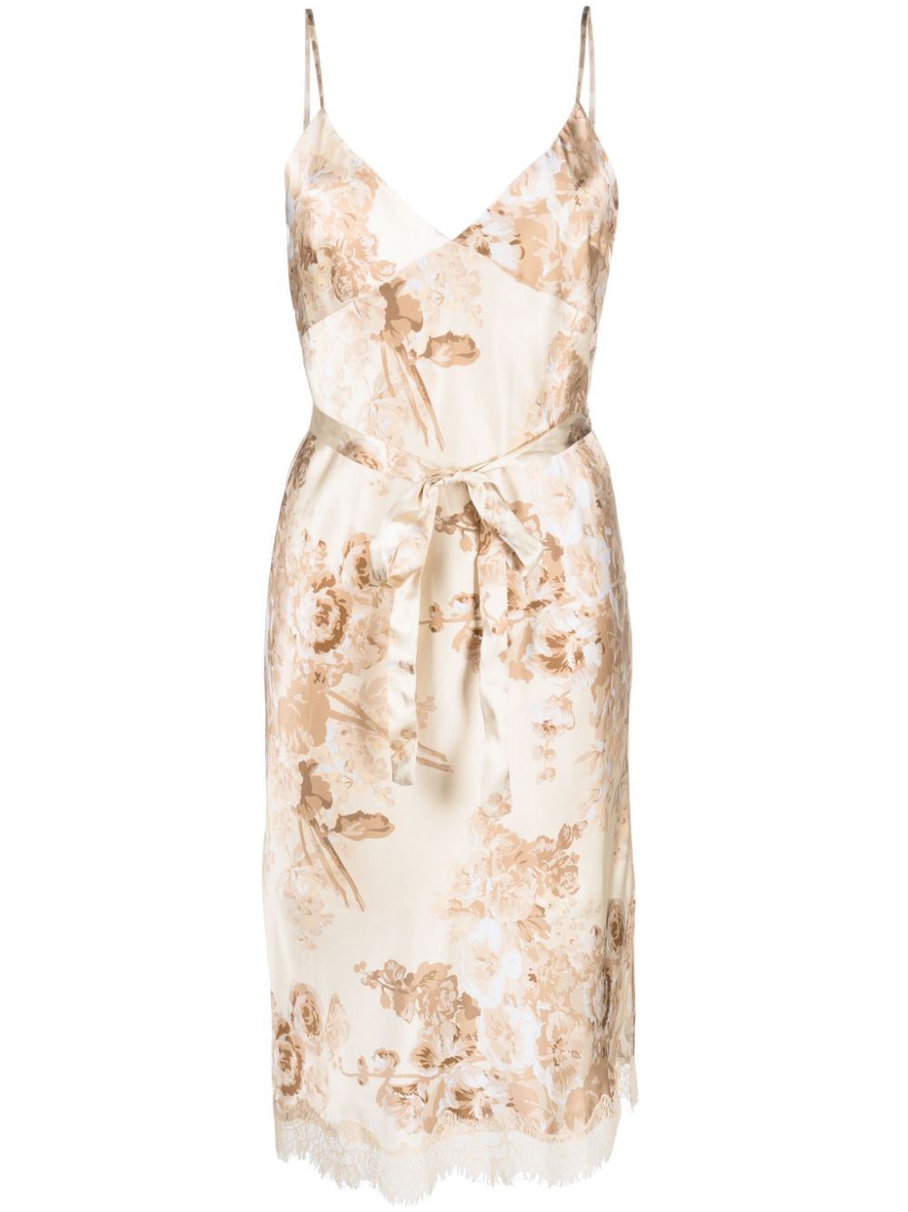 Gold Hawk Chloe printed slip dress