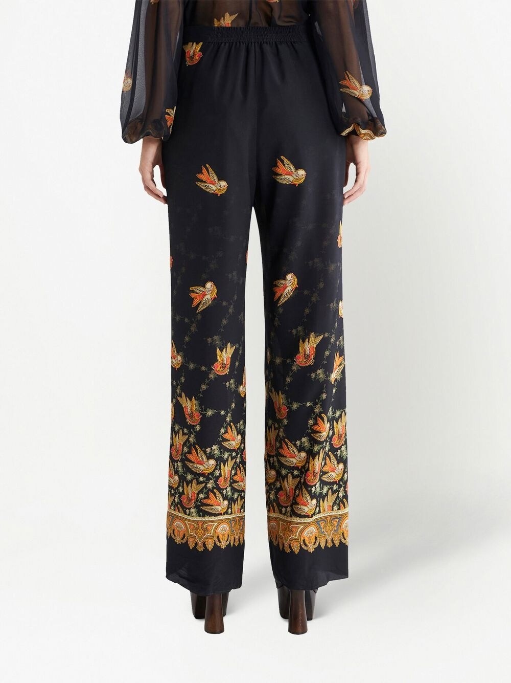 Etro Straight trousers with paisley print