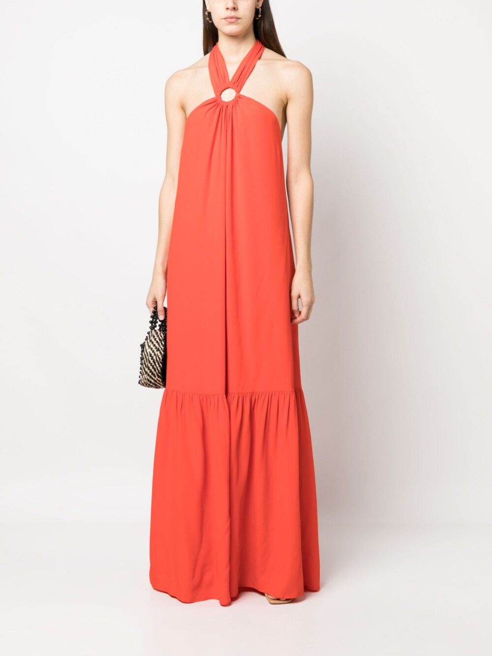 Erika Cavallini Semi-Couture Silk blend long dress