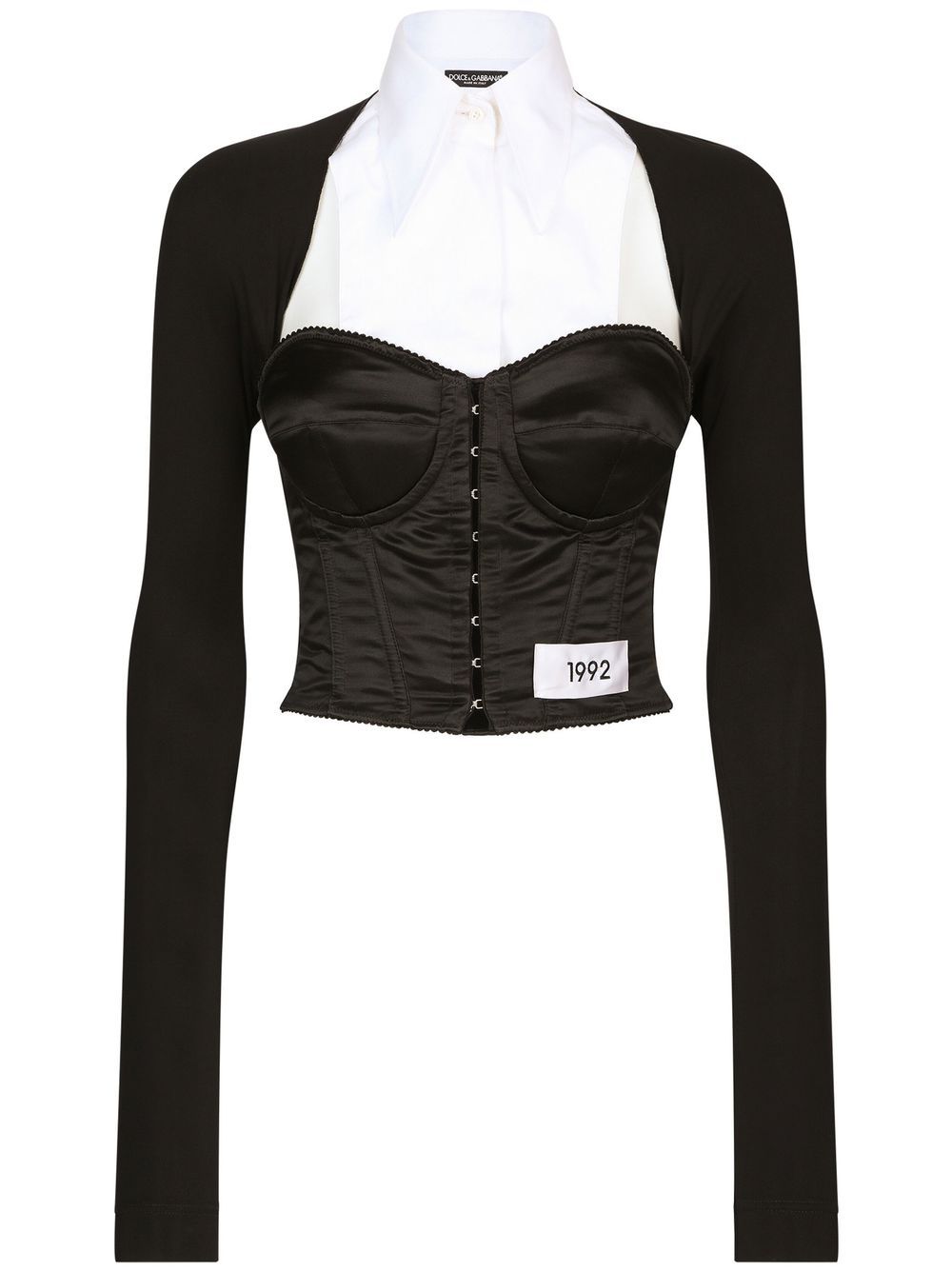 Dolce & Gabbana layered-shirt corset top