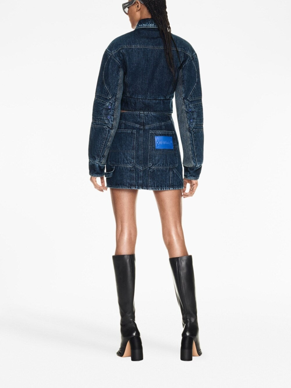 Off White Cropped denim jacket