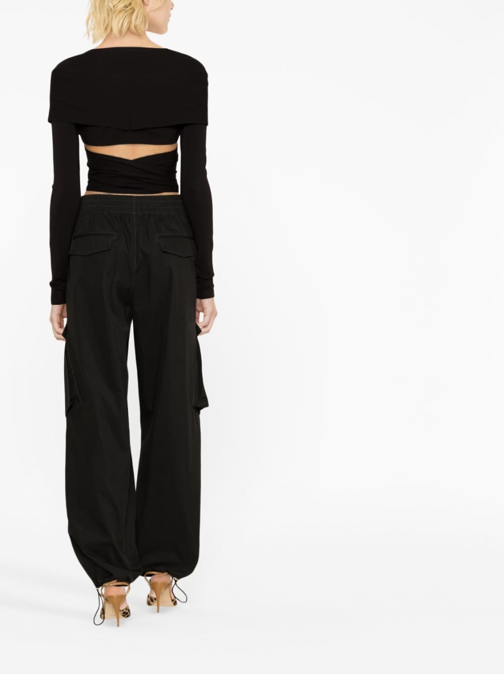 Dolce & Gabbana cut-out Wrap Top