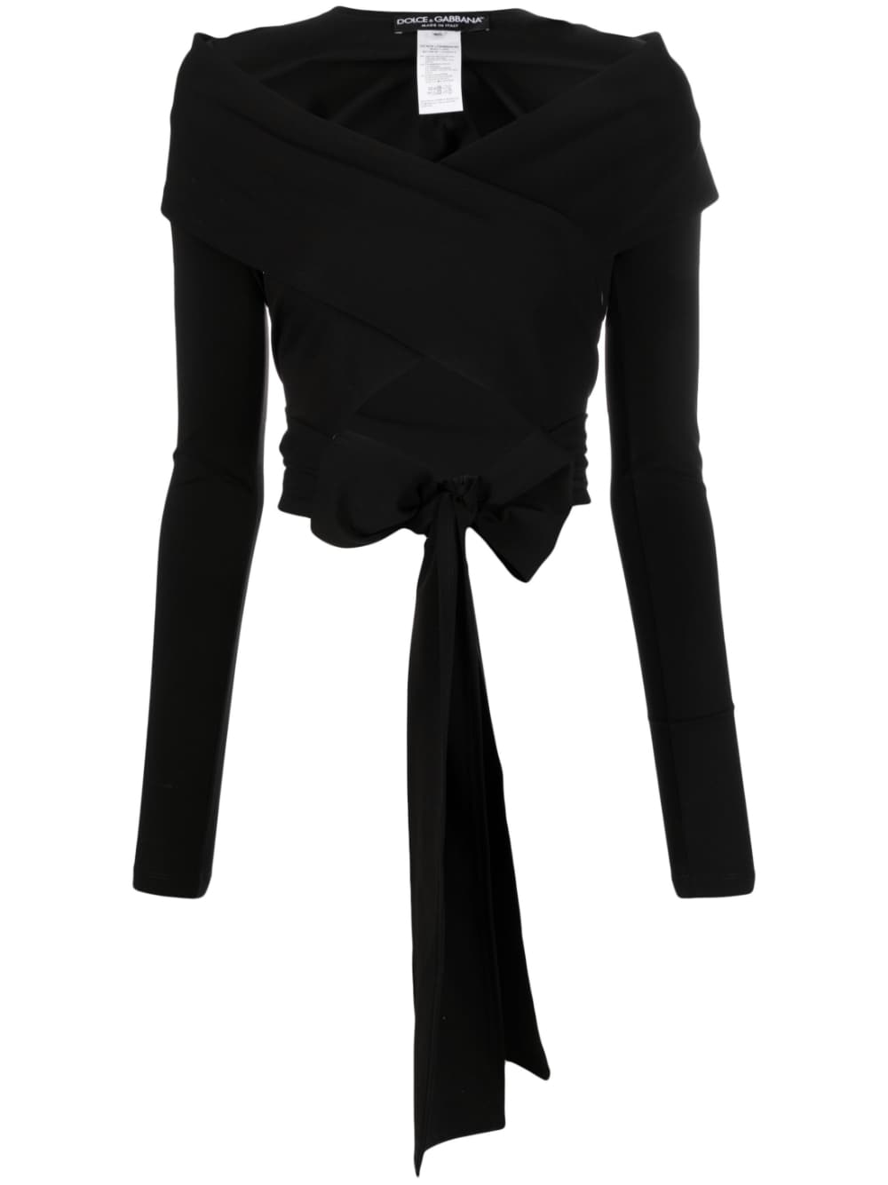 Dolce & Gabbana cut-out Wrap Top