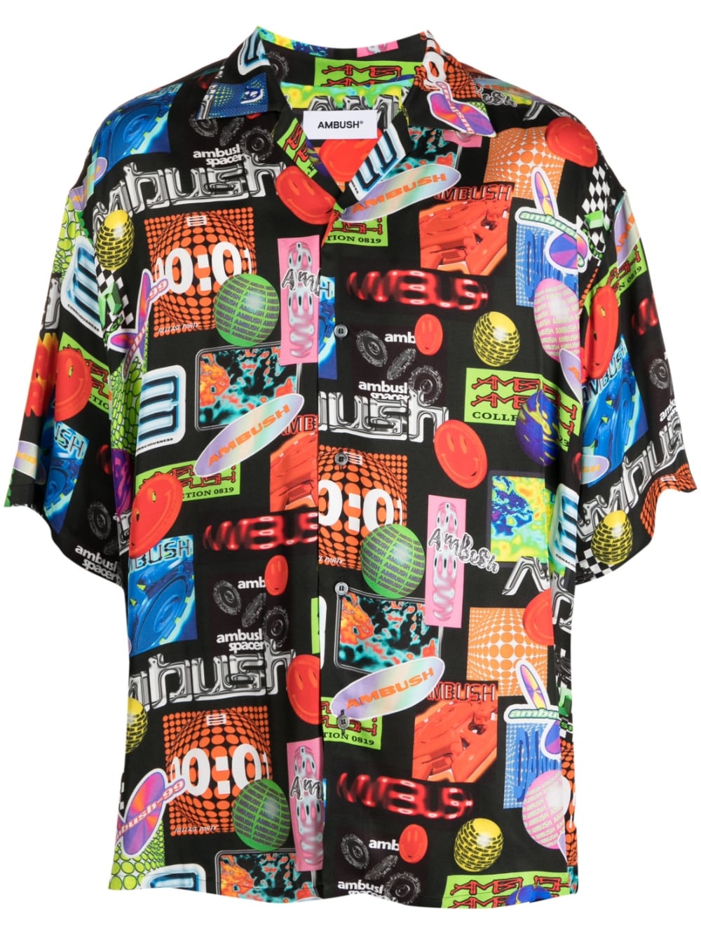 Ambush Graphic-Print Short-Sleeve Bowling Shirt