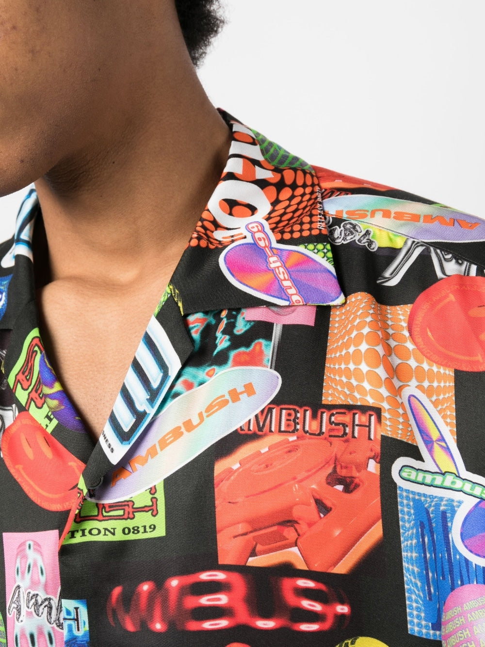 Ambush Graphic-Print Short-Sleeve Bowling Shirt