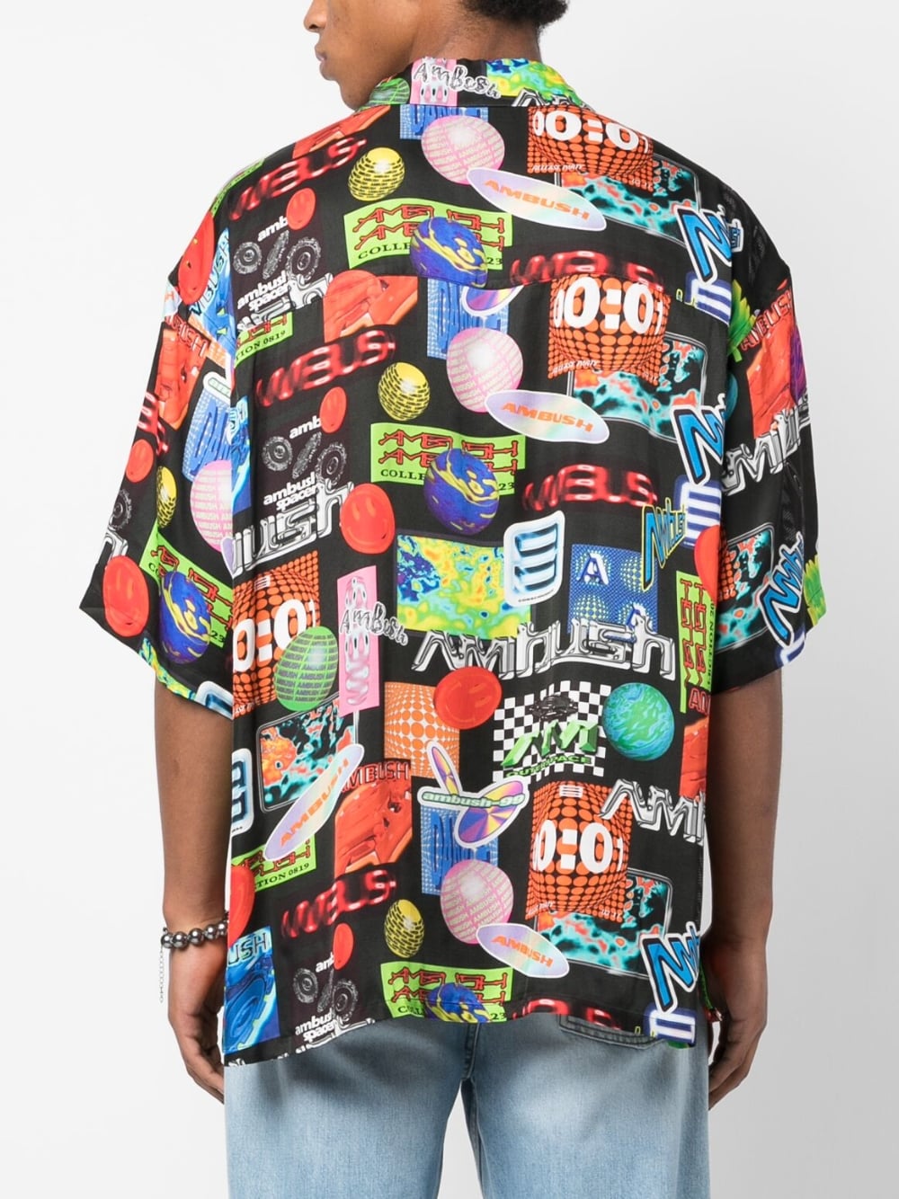 Ambush Graphic-Print Short-Sleeve Bowling Shirt