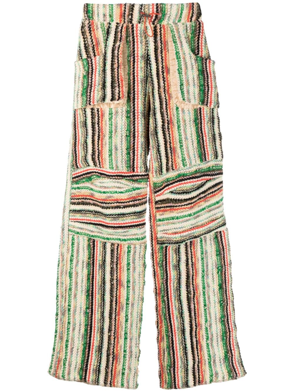 Vitelli Patched cotton blend wool trousers