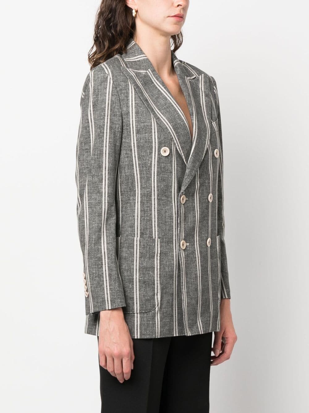 Circolo 1901 Striped double-breasted jacket