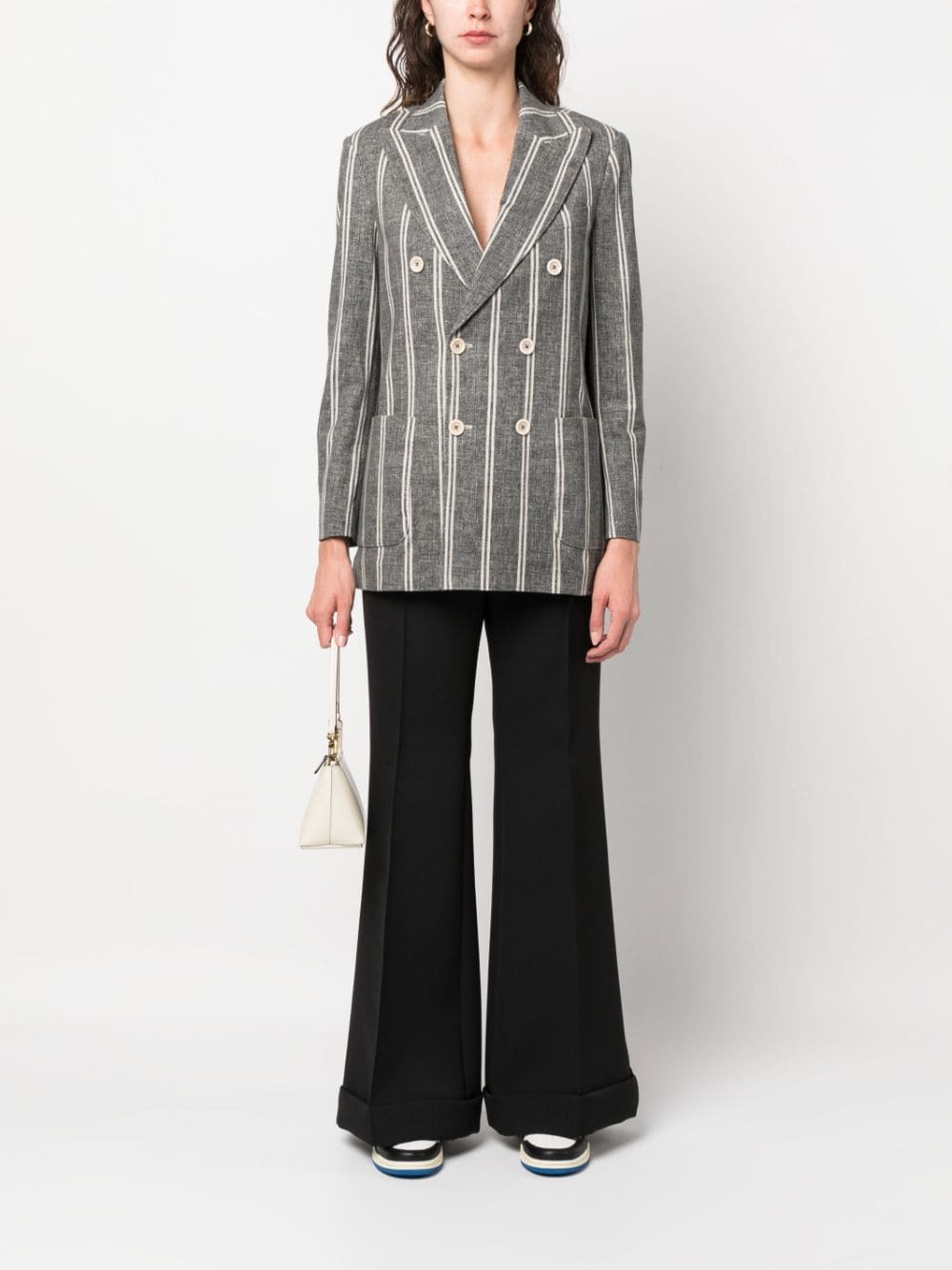 Circolo 1901 Striped double-breasted jacket