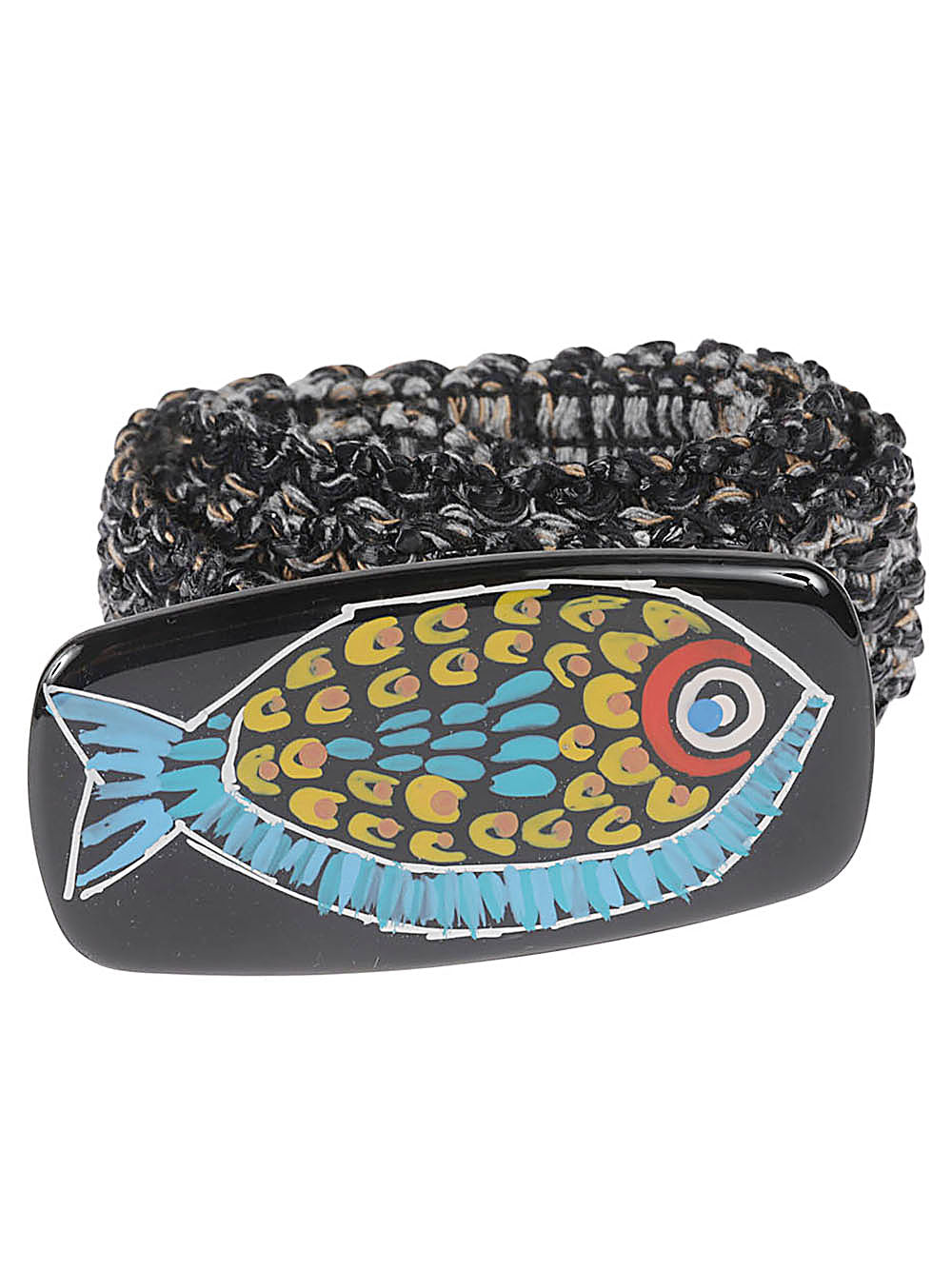 Exquisite J Raffia belt