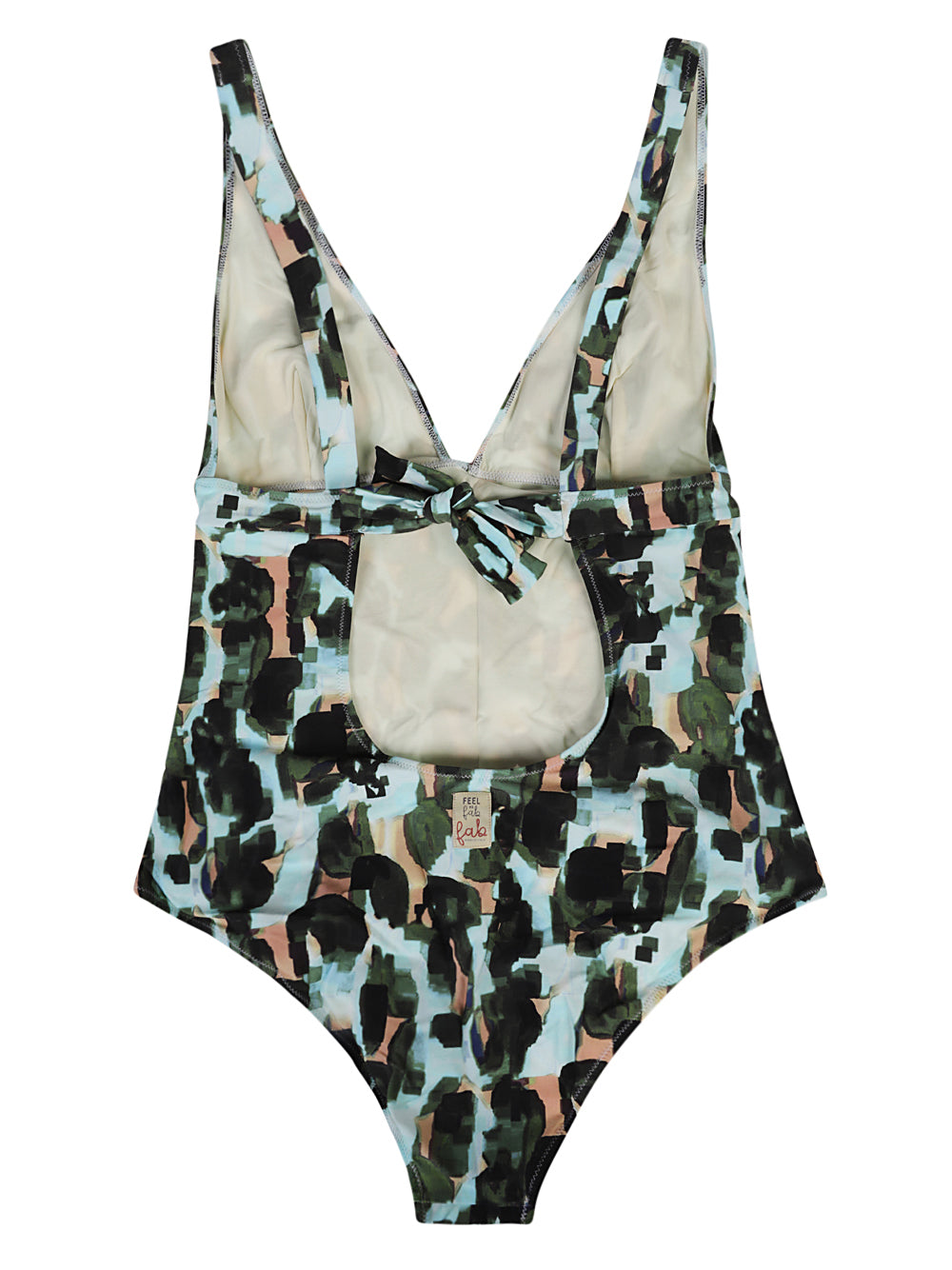 Feel Me Fab Crossy printed one-piece swimsuit