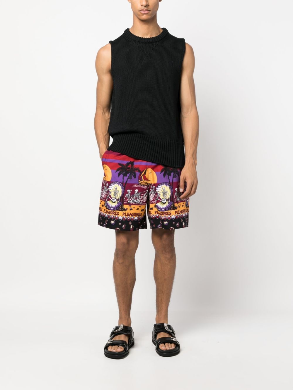 Pleasures Beach printed shorts