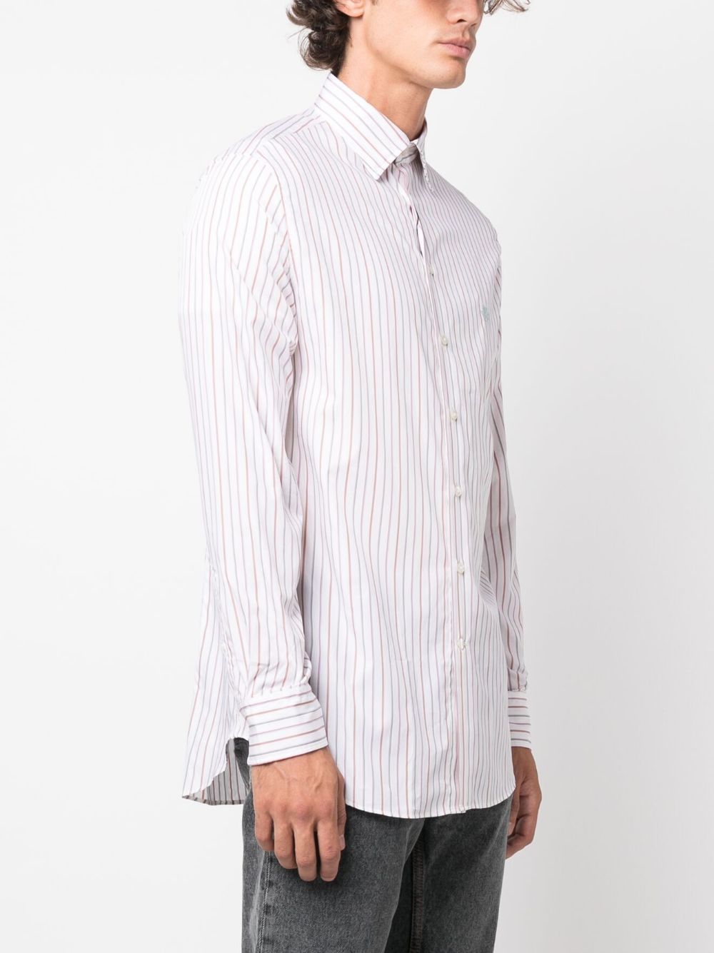 Etro Striped shirt with embroidery