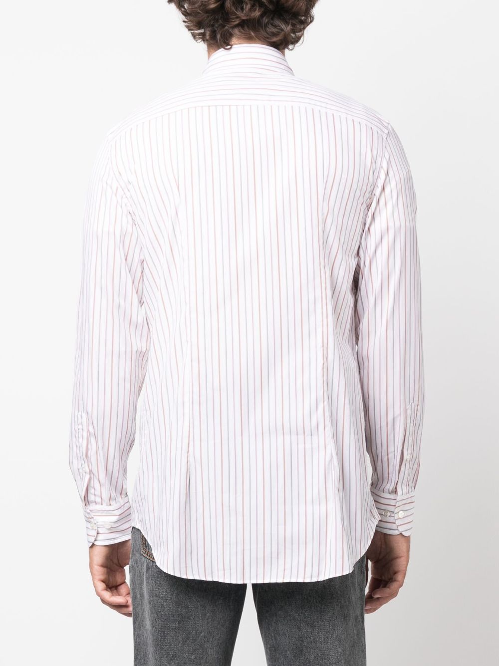 Etro Striped shirt with embroidery