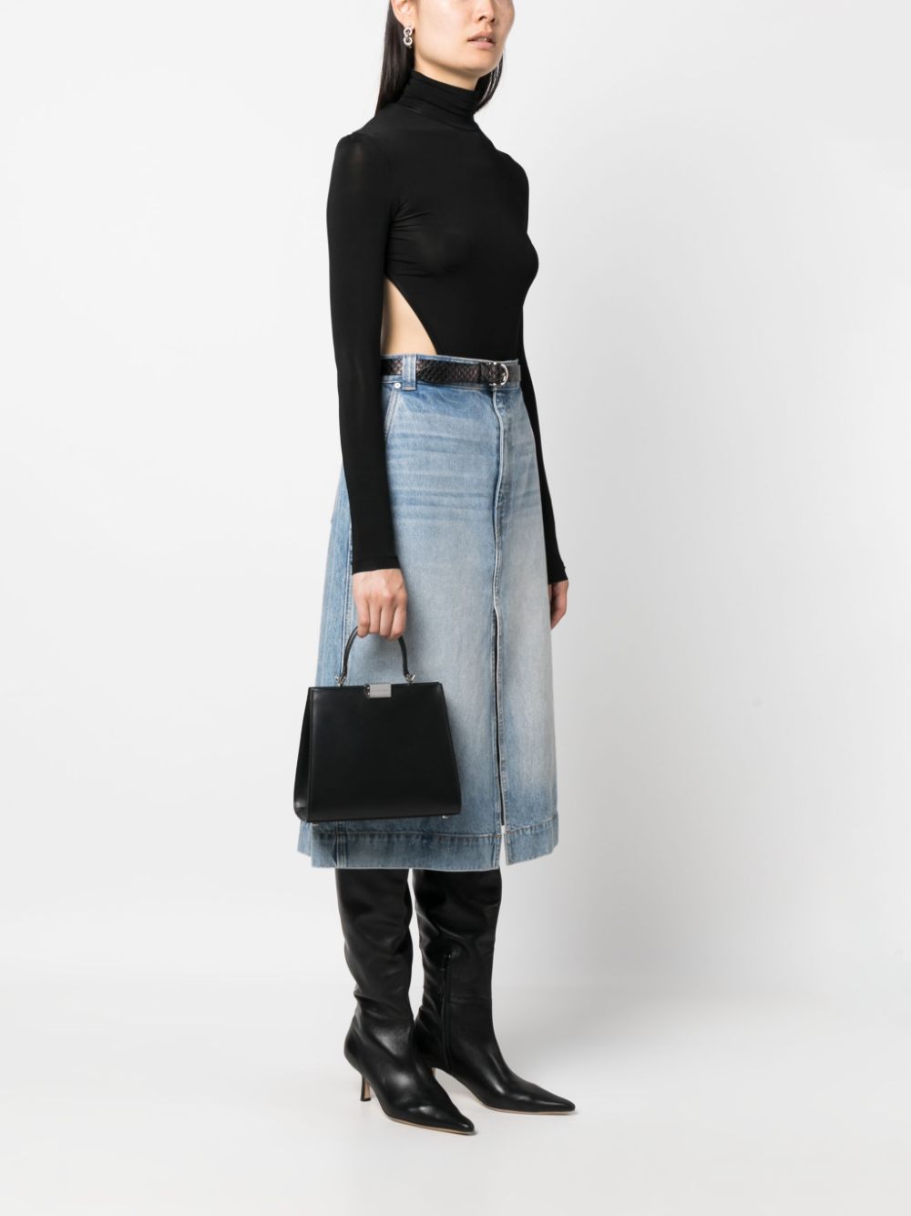 Armarium logo-plaque leather tote bag