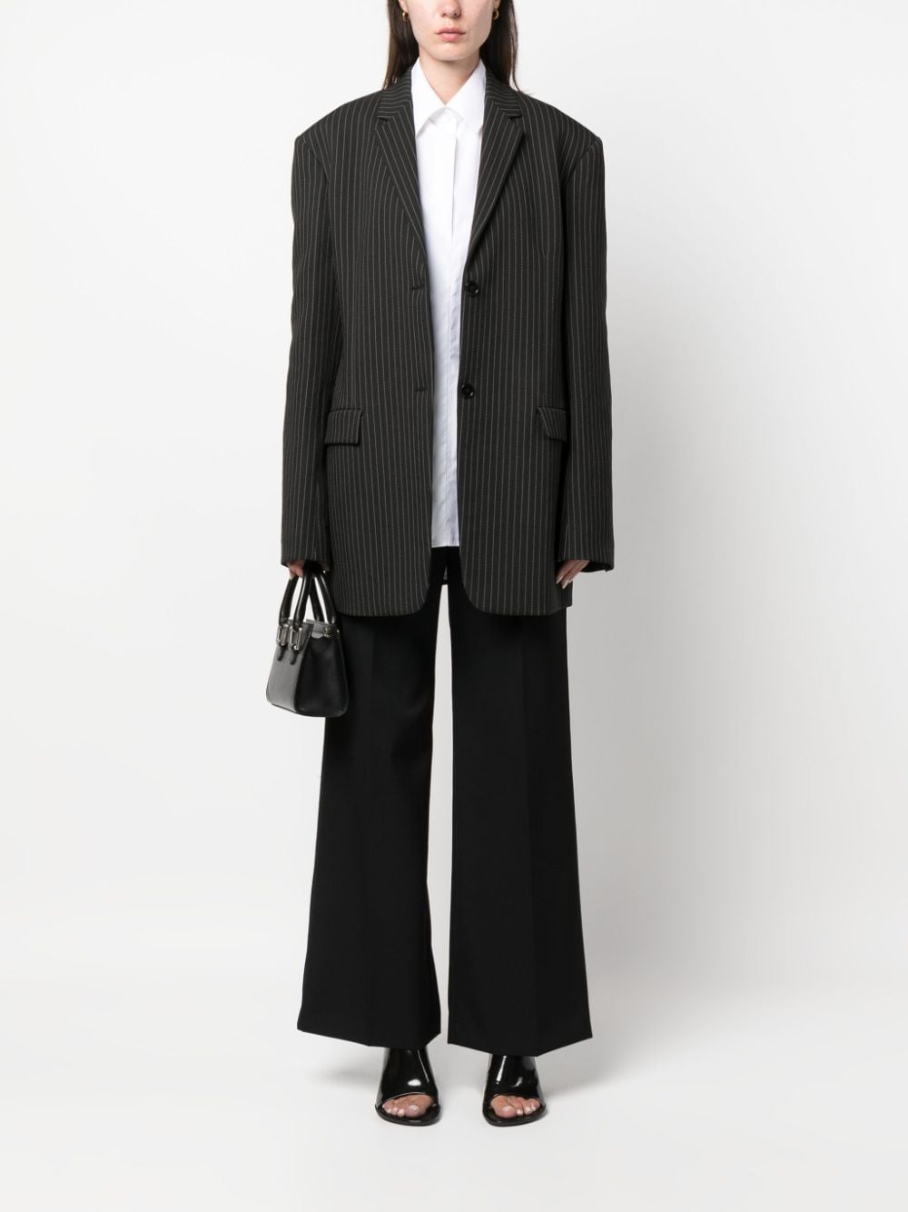Lanvin Wide leg wool trousers