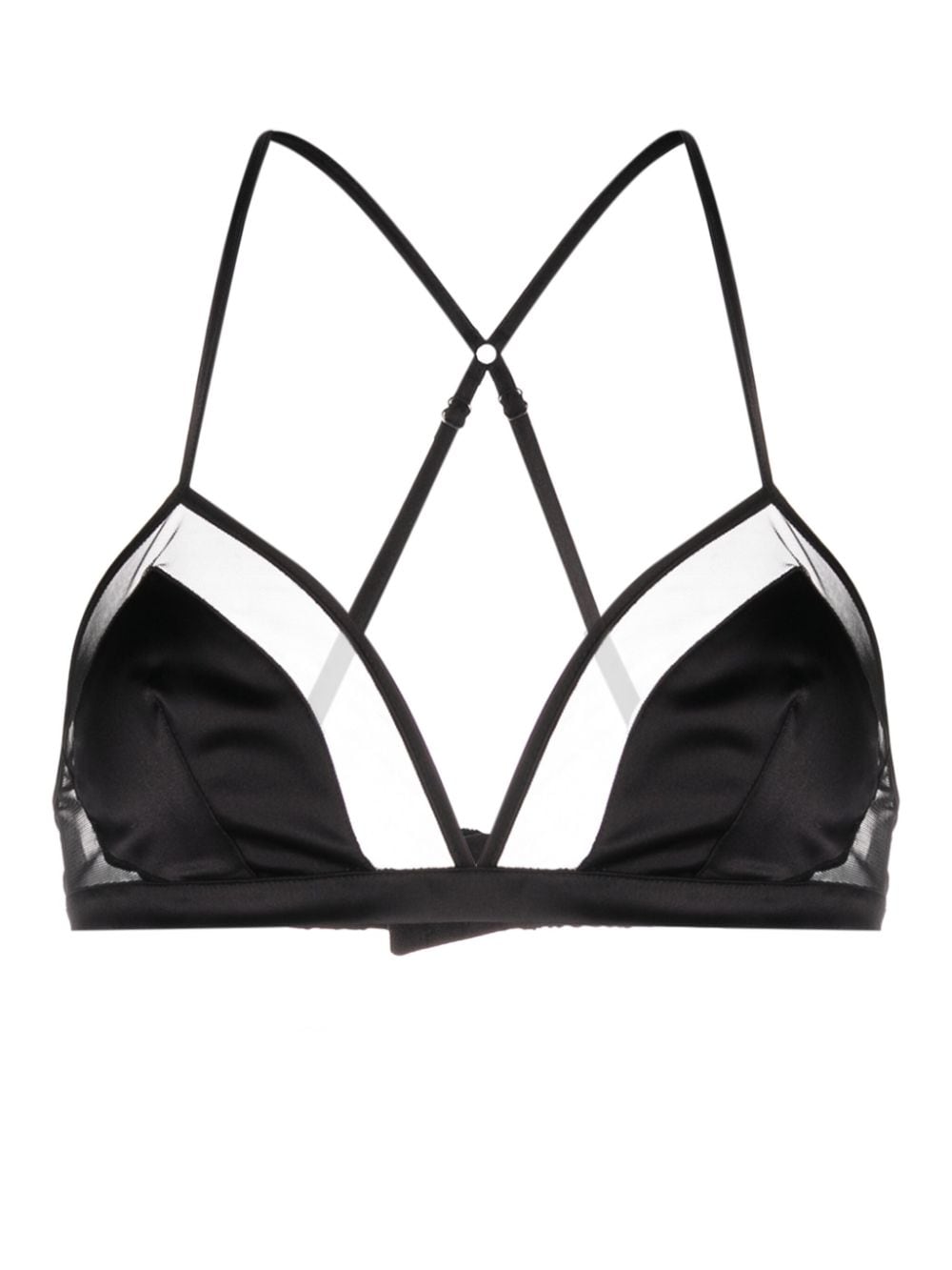 Dolce & Gabbana panelled tulle satin bra