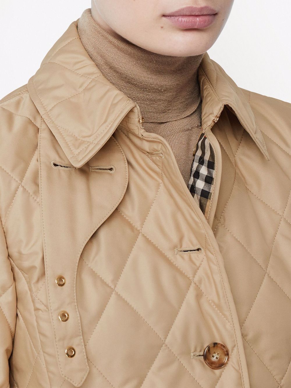 Burberry diamond-quilted jacket