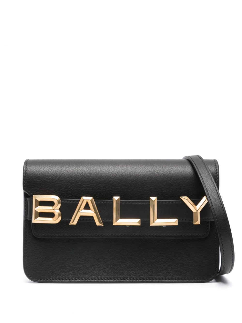 Bally logo-lettering leather bag