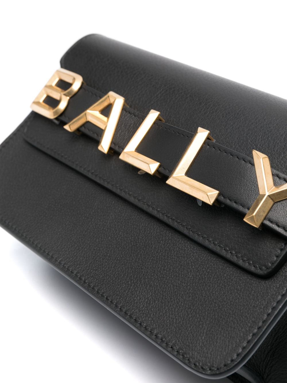 Bally logo-lettering leather bag