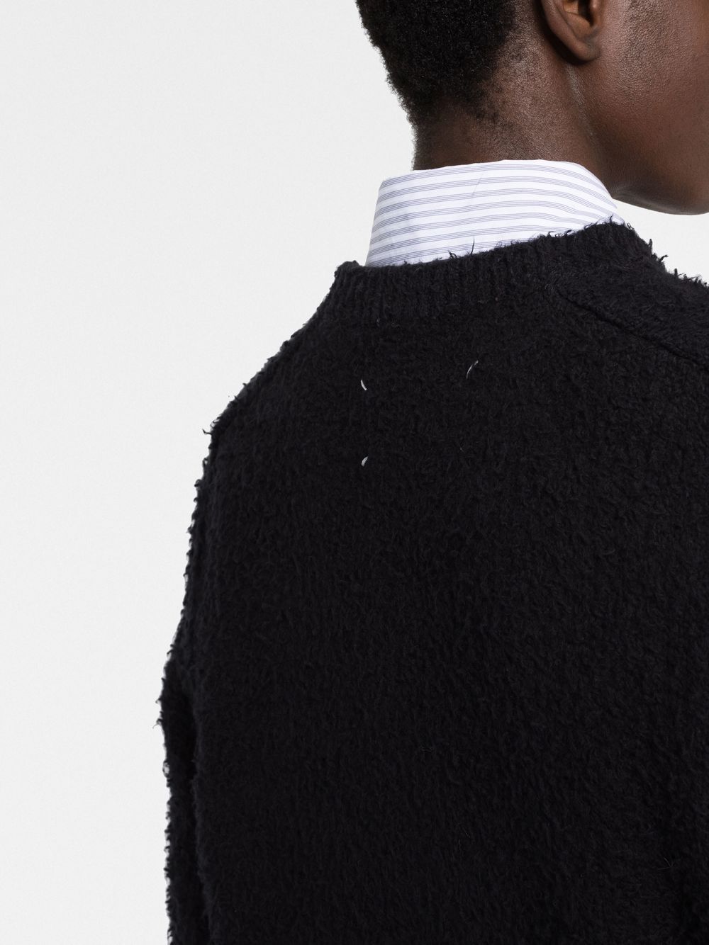 Maison Margiela Four-stitch brushed jumper