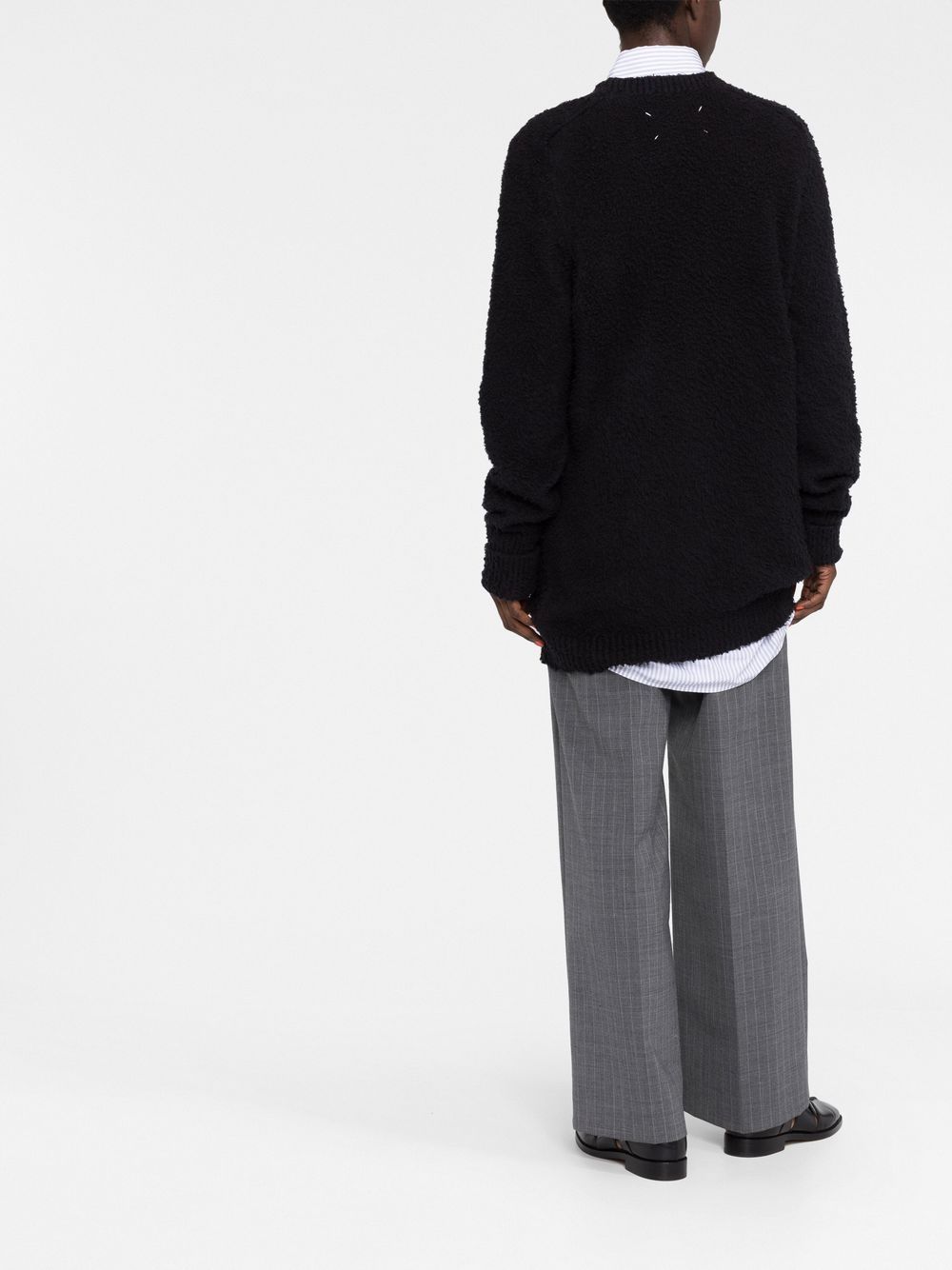 Maison Margiela Four-stitch brushed jumper
