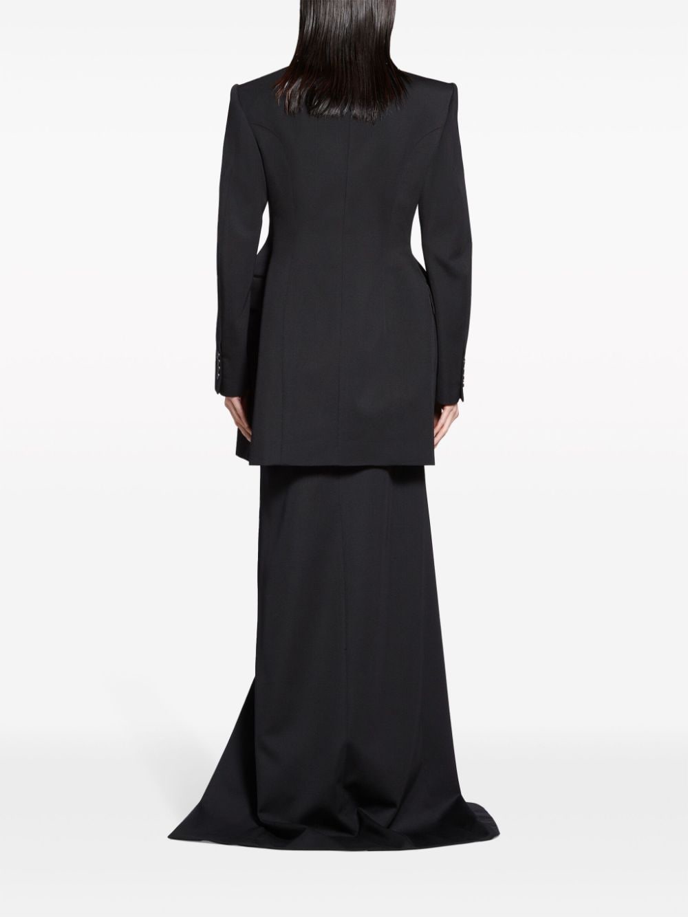 Balenciaga Hourglass Virgin Wool Double-breasted Blazer