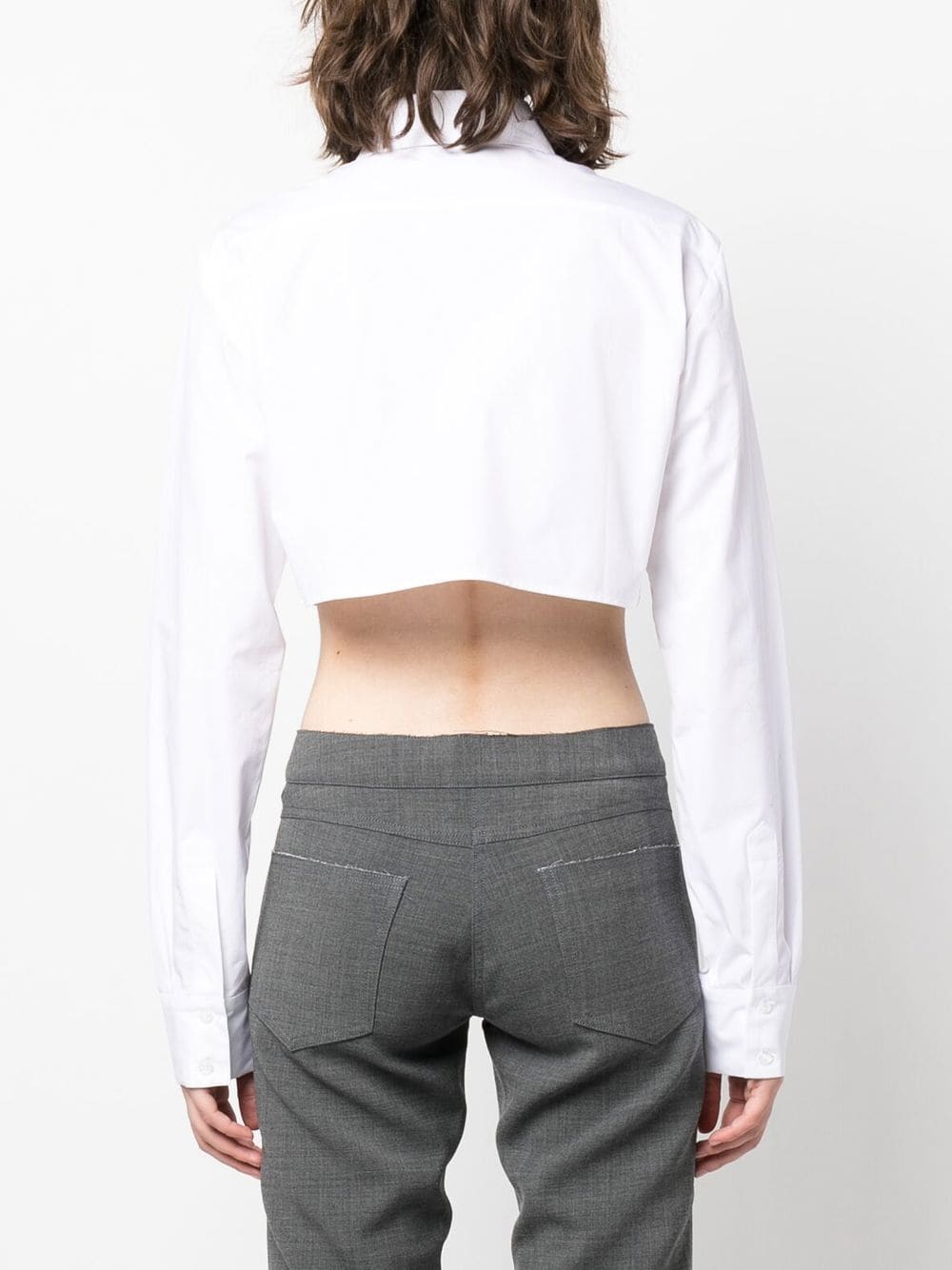 Coperni Cropped cotton shirt