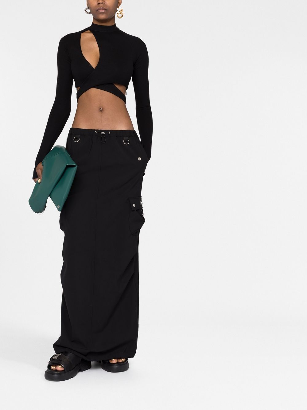 Coperni Tailored cargo maxi skirt