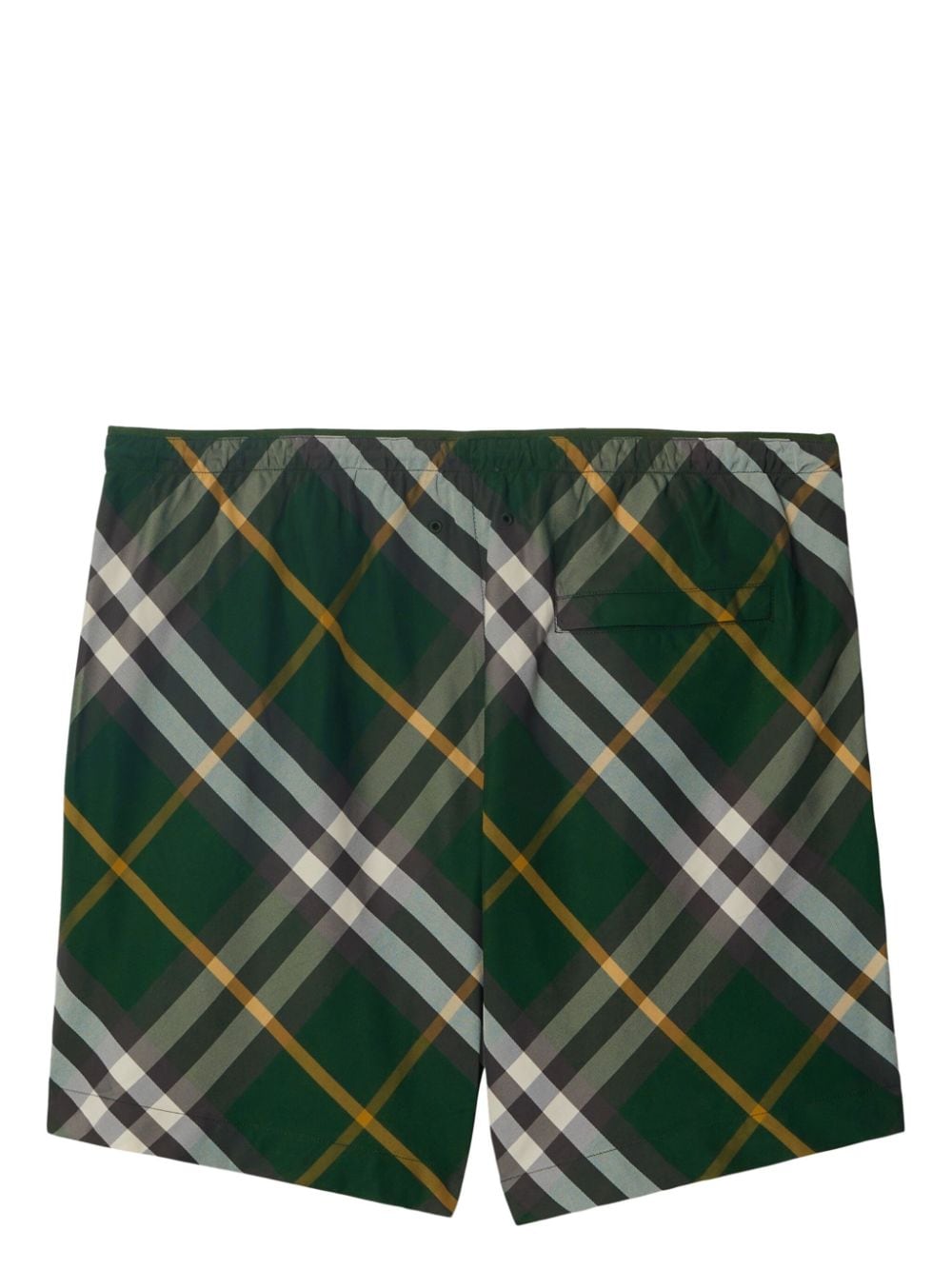 Burberry checkered twill swim shorts