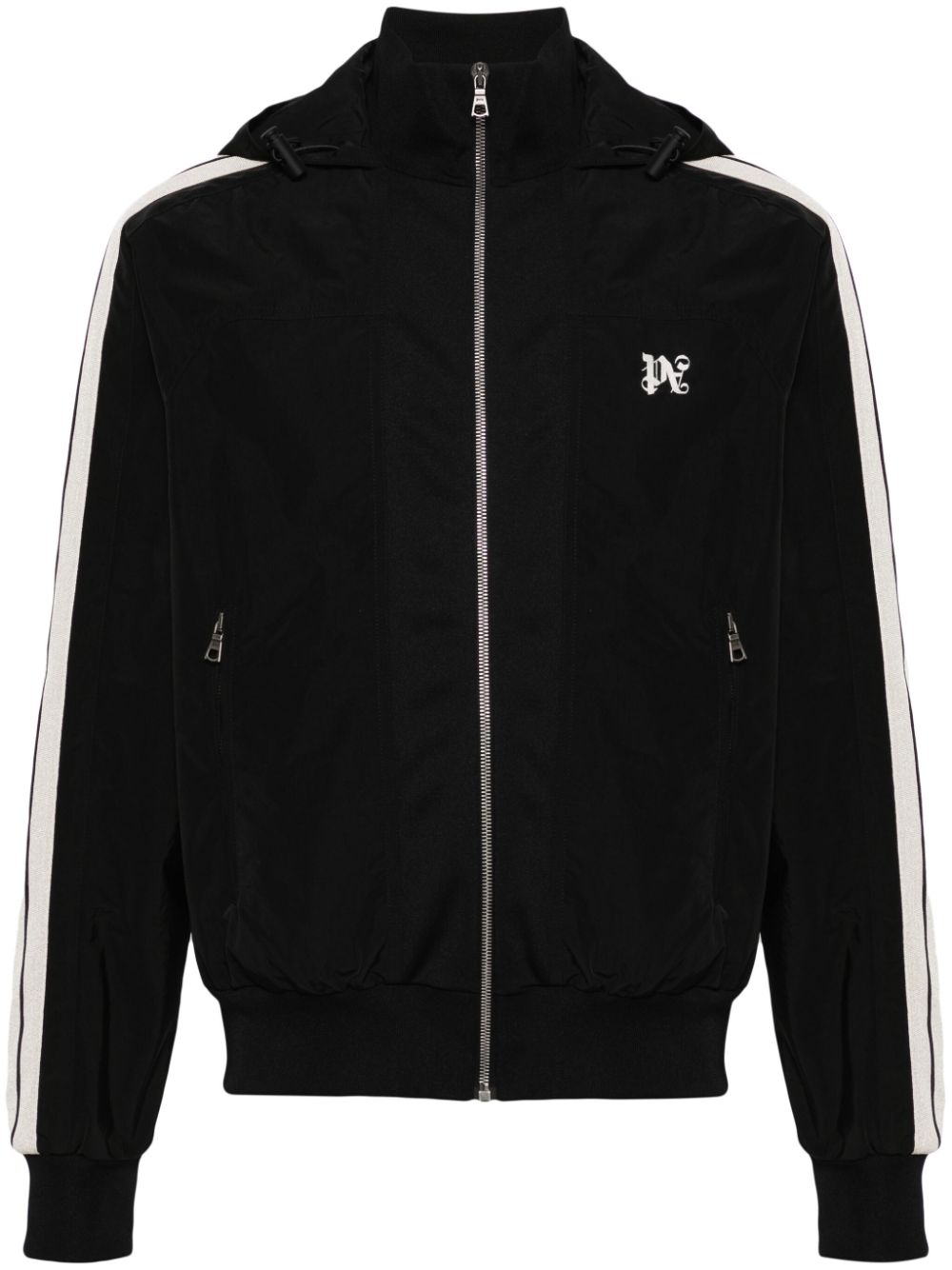 Palm Angels QR code front zip fastening Monogram track jacket