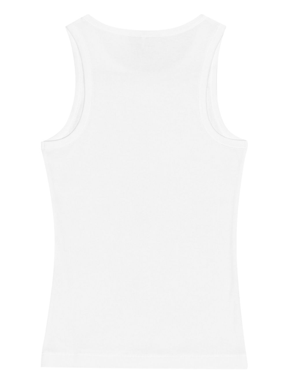 Ganni Cotton Rib Tank Top