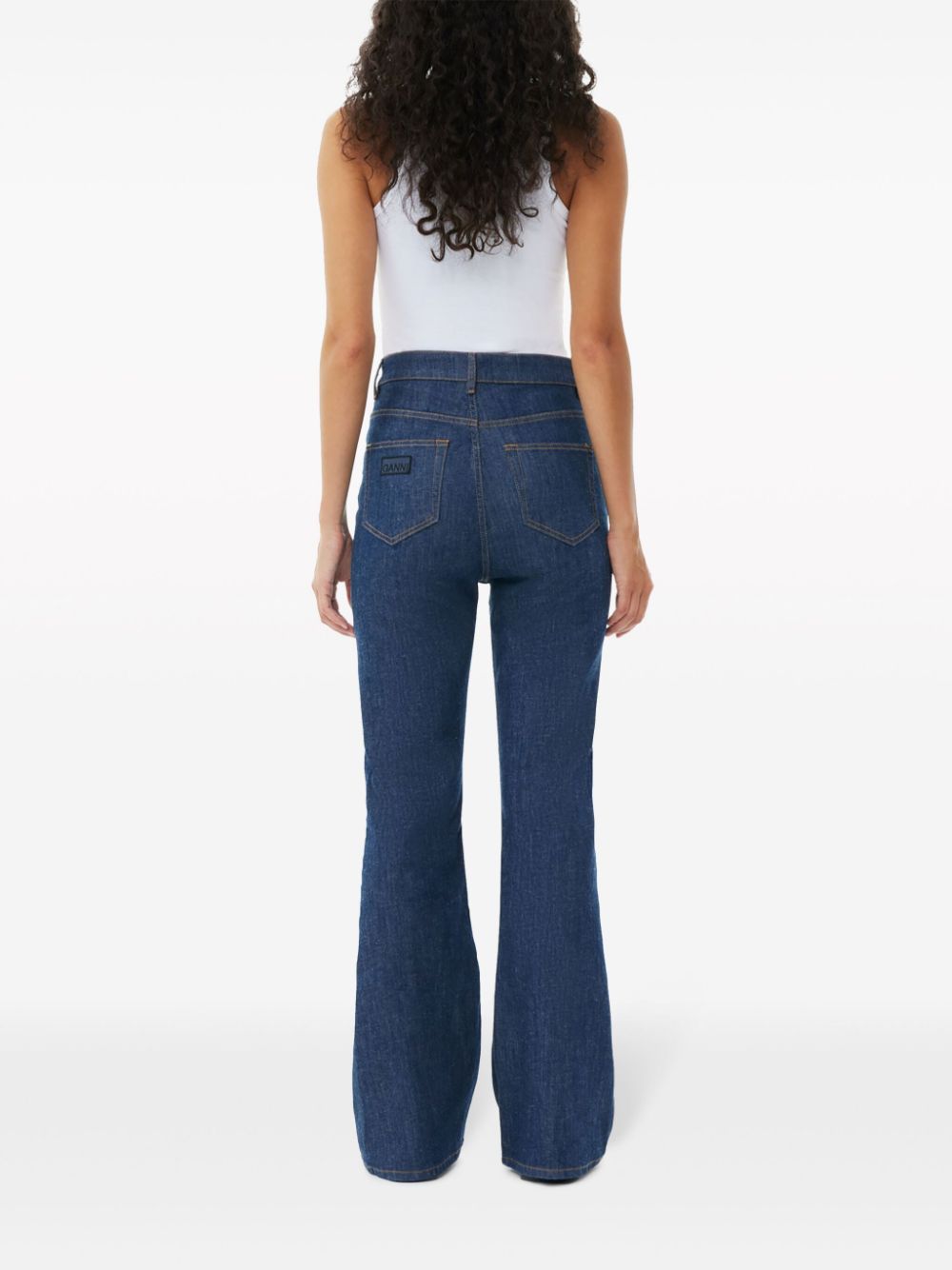 Ganni Cotton Rib Tank Top